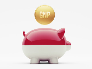 Indonesia GNP Concept.