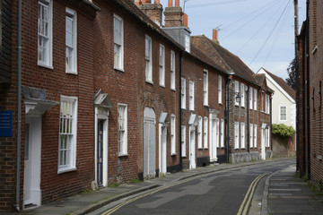 Fototapeta na wymiar Town Houses in Chichester. England