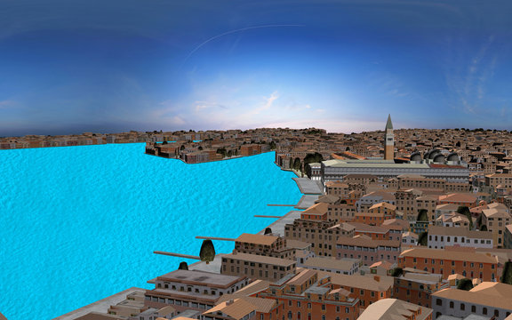 Venezia Laguna 3d Mappa Cartina (Serenissima)