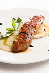 roasted pork with sauce