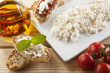 Brown Bread with Spread