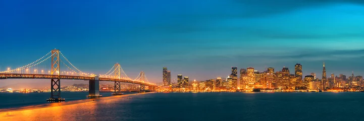 Foto auf Alu-Dibond Skyline von San Francisco © rabbit75_fot