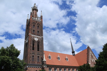 St. Petrikirche mit Bibelturm in Wörlitz an der Elbe