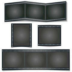 Dia Filmstreifen mit Schatten, set