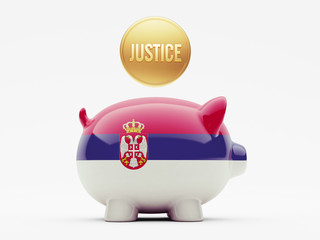Serbia Justice Concept.