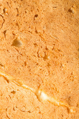 crust of bread as background. macro