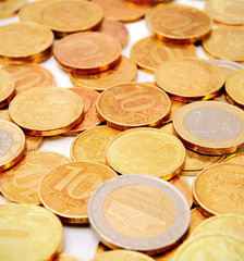 Gold coins.