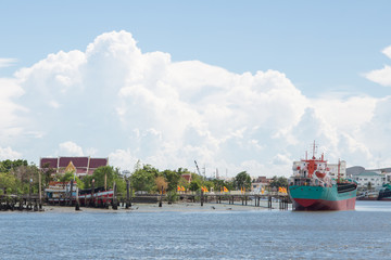 Fishing ship port, Thailand.
