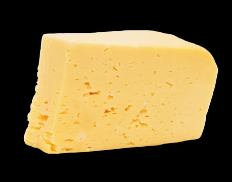 fresh cheese on a black background