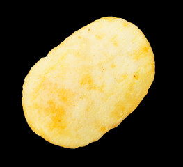 chips on a black background