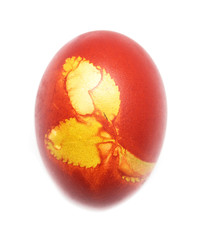 easter egg on white background