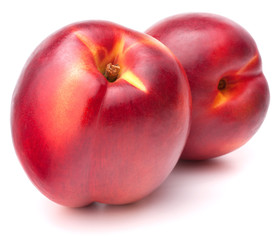Nectarine fruit isolated on white background cutout