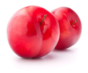 Sweet plum isolated on white background cutout