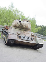 Fototapeta na wymiar Tank T-34