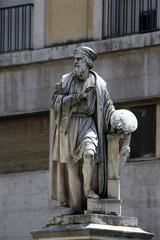 Parmigianino statue. Parma. Emilia-Romagna. Italy.