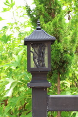 Garden Lamp in Black.