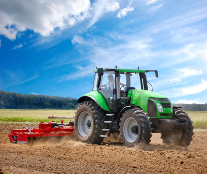 Fototapeta Tractor