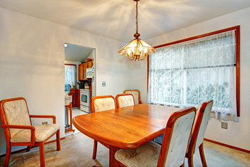 Cozy small dining room with window