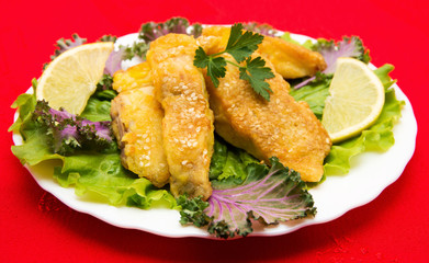 Delicious spiced catfish