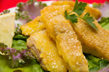 Delicious spiced catfish