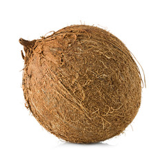 Coconut isolated on white