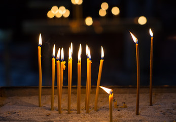 Religion ceremony candle