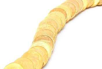 Gold coins.