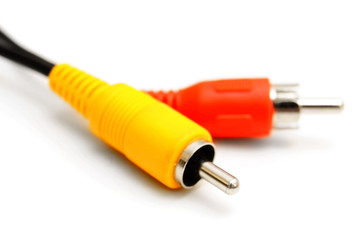 Fototapeta premium Connectors yellow and red.
