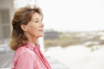 Senior woman head and shoulders