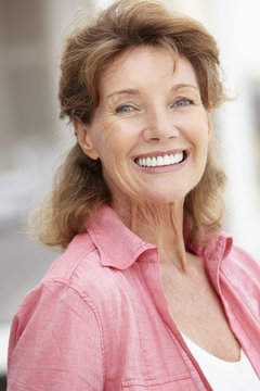 Senior woman head and shoulders