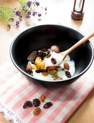 cereal, grain and yogurt
