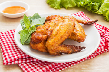 Roasted chicken wings