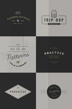 Trendy Retro Vintage Insignias Bundle