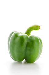 Green pepper isolated on white