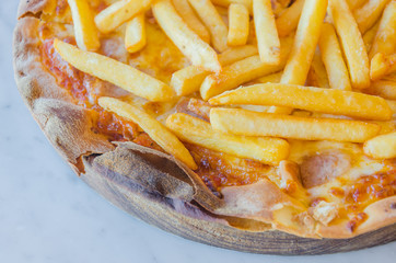French fries Pizza