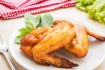 Roasted chicken wings