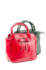 Handbag isolated white background