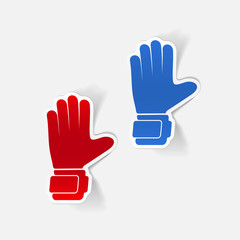 Obraz premium realistic design element: gloves