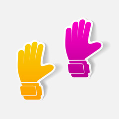 realistic design element: gloves