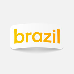 realistic design element: brazil