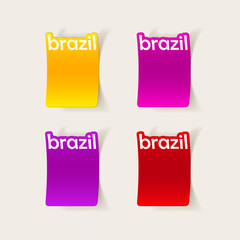 realistic design element: brazil
