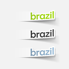realistic design element: brazil