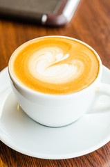 Latte coffee