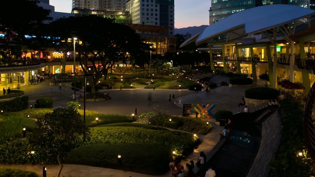 Evening in the Mall