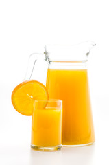 Orange juice glass