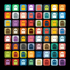 Flat design: ghost