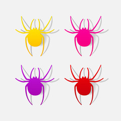 realistic design element: spider