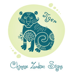Tiger. Chinese Zodiac Sign