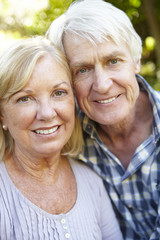 Senior couple outdoors