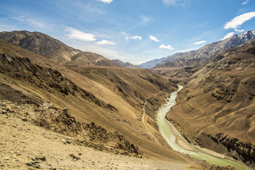 river on mountain